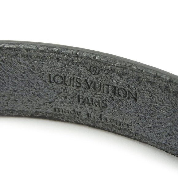 LOUIS VUITTON Black Leather Charm Bracelet - Picture 4 of 10